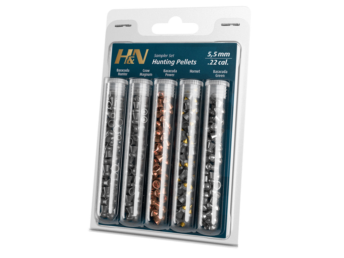 H&N Air Rifle Pellets .22 Cal Hunter Sample Pack