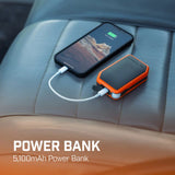 Portable electric hand warmer with USB rechargeable power bank