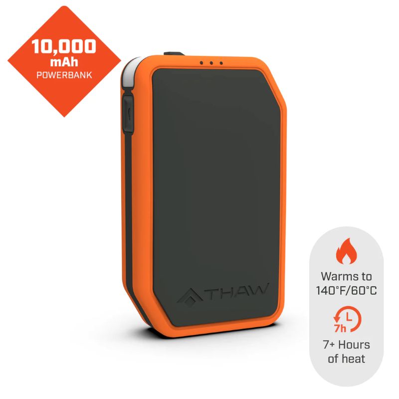 Rechargeable hand warmer 10000mAh power bank with built-in LED light