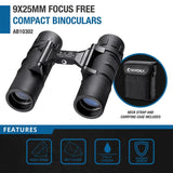 BARSKA Focus Free 9 X 25 Compact Binoculars
