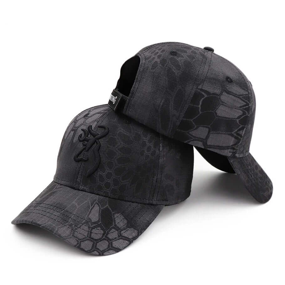 Hunting Camouflage Caps - Black Python