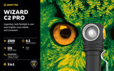 Armytek Wizard C2 Pro White rechargeable LED headlamp