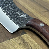 Kingfisher Knives Hand-Forged 5Cr15MoV Stainless Steel Outdoor Utility Knife with Sheath