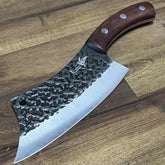 Kingfisher Knives Hand-Forged 5Cr15MoV Stainless Steel Outdoor Utility Knife with Sheath