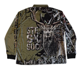 Kingfisher Clothing Co - Fishing Hunting Outdoor Deer Design Fishing Shirt