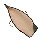 Premium Canvas and Leather Scoped Rifle Case