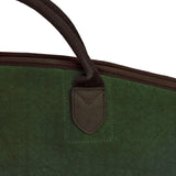 Premium Canvas and Leather Scoped Rifle Case