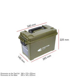 Medium Weatherproof Ammunition Box Dry Storage Case