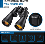 Barska 10-30x60mm Gladiator Zoom Binoculars