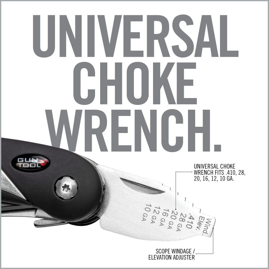 Real Avid gun tool with choke wrench and screwdrivers