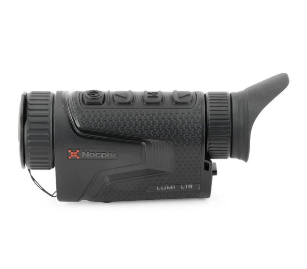 Nocpix LUMI L19 thermal scanner display showing heat detection