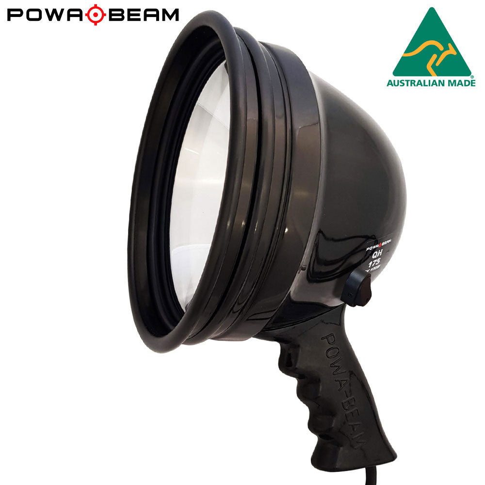 Powa Beam 175mm 100W quartz halogen handheld hunting spotlight Outdoor Man Australia