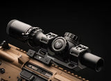 Swampfox Tomahawk II LPVO mounted on rifle setup
